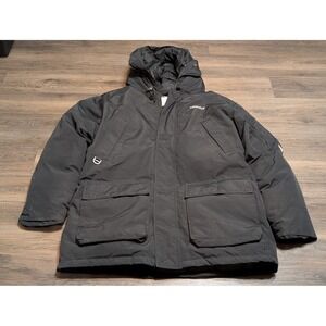 Joker Brand Vintage 90s Heavyweight Parka Jacket Black Mens XL Streetwear